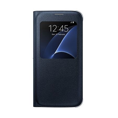 Etui na Samsung Galaxy S7 Edge - flip S-View z klapką - Czarny