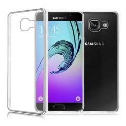 Samsung Galaxy A3 2016r  przezroczyste etui platynowane SLIM srebrne.