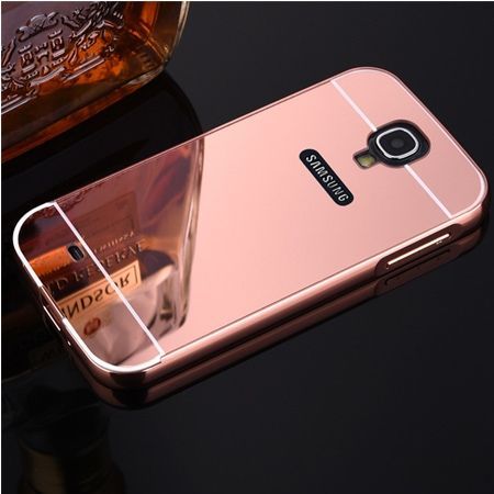 Mirror bumper case na Galaxy S4 (Rose Gold) - Różowy