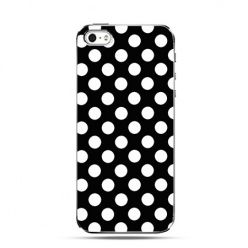 Etui na iPhone 4s / 4 - czarna polka dot 