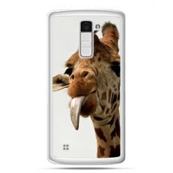 Etui na telefon LG K10 żyrafa z językiem
