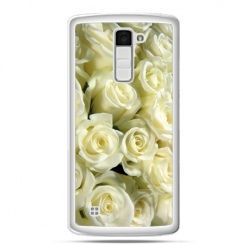 Etui na telefon LG K10 białe róże