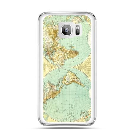 Etui na telefon Galaxy S7 Edge mapa świata