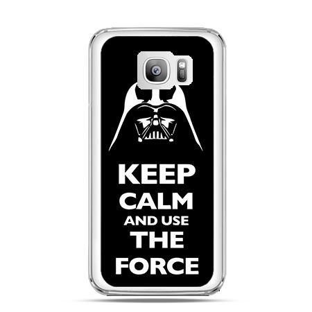 Etui na telefon Galaxy S7 Edge Keep calm and use the force