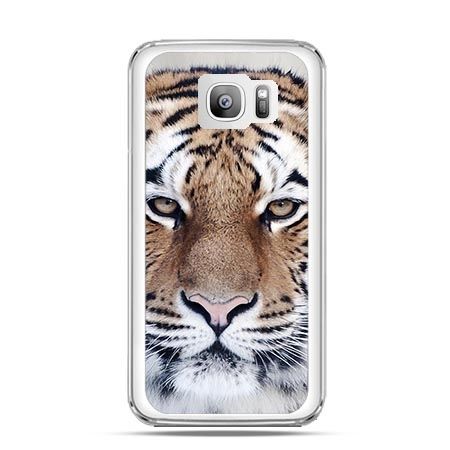 Etui na telefon Galaxy S7 Edge śnieżny tygrys