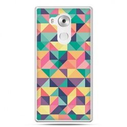 Etui na telefon Huawei Mate 8 kolorowe trójkąty