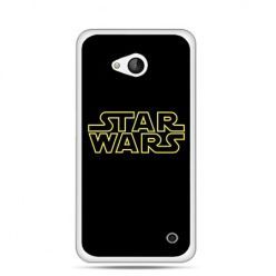 Etui na telefon Nokia Lumia 550 Star Wars złoty napis