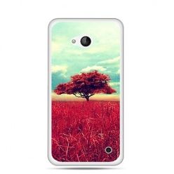 Etui na telefon Nokia Lumia 550 czerwone drzewo
