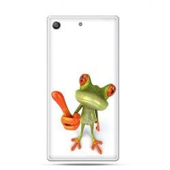 Etui na telefon Xperia M5 śmieszna żaba