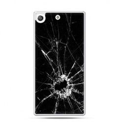 Etui na telefon Xperia M5 rozbita szyba