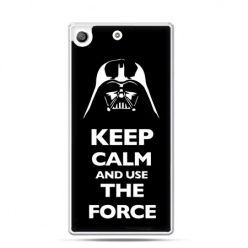 Etui na telefon Xperia M5 Keep calm and use the force