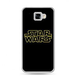 Etui na telefon Samsung Galaxy C7 - Star Wars złoty napis