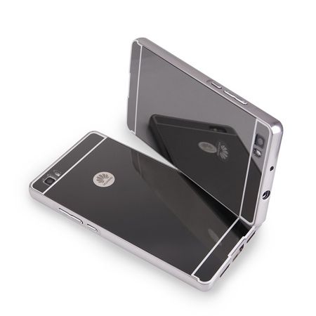 Huawei P8 Lite Mirror bumper case - Czarny