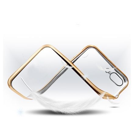 iPhone 7 Plus silikonowe etui platynowane SLIM - złoty.