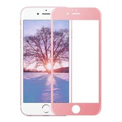 Hartowane szkło na cały ekran 3d iPhone 6 Plus / 6s Plus - różowy.