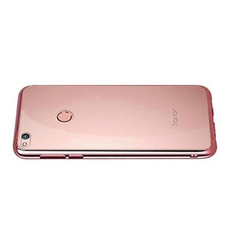 Huawei P9 Lite 2017 etui silikonowe platynowane SLIM tpu - rożowe.