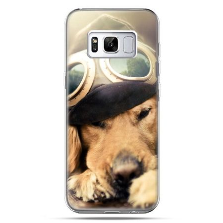 Etui na telefon Samsung Galaxy S8 - pies w okularach