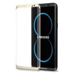Samsung Galaxy S8 Plus hartowane szkło na cały ekran 3D - złoty.