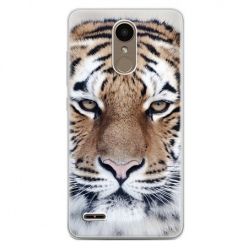 Etui na telefon LG K10 2017 - śnieżny tygrys