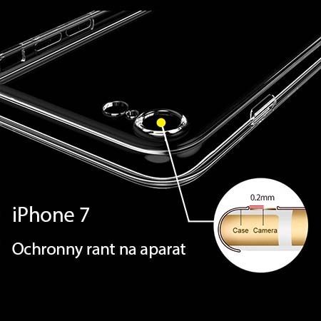 Etui na iPhone 8 silikonowe crystal case - bezbarwne.