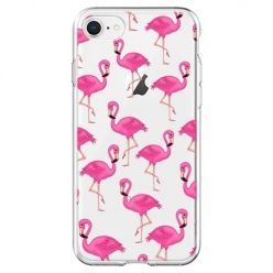 Etui na telefon - różowe flamingi.