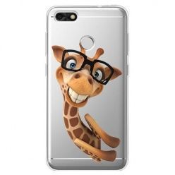 Etui na Huawei P9 Lite mini - wesoła żyrafa w okularach.