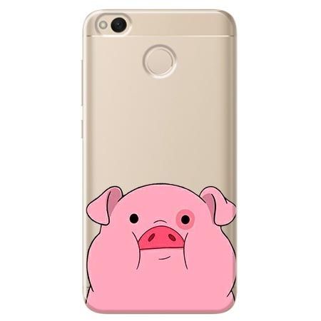 Etui na Xiaomi Redmi 4X - słodka różowa świnka.