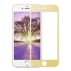 Hartowane szkło na cały ekran 3d iPhone 5 / 5s  - Złoty.