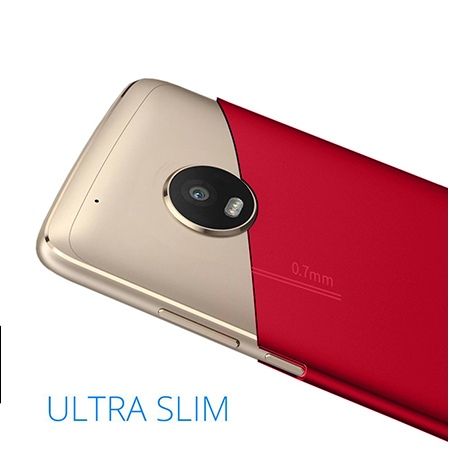 Etui na telefon Motorola Moto G5s - Slim MattE - Czerwony.
