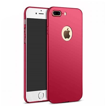 Etui na telefon iPhone 7 Plus - Slim MattE - Czerwony.