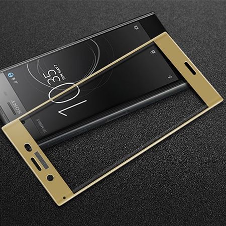 Xperia XZ - hartowane szkło 3D na cały ekran - Złoty.