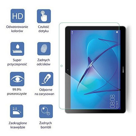 Huawei MediaPad T3 10 - hartowane szkło ochronne na ekran 9h.