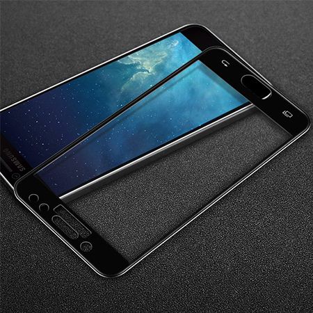 Galaxy J7 2017 - hartowane szkło 3D na cały ekran - Czarny.