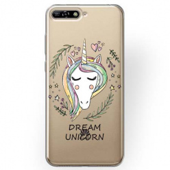 Etui na Huawei Y6 2018 - Dream unicorn - Jednorożec.