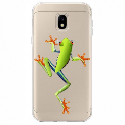 Etui na Samsung Galaxy J3 2017 - Zielona żabka.