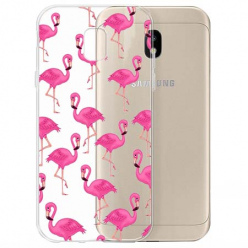 Etui na Samsung Galaxy J3 2017 - Różowe flamingi.