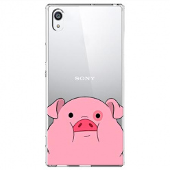 Etui na Sony Xperia XA1 - Słodka różowa świnka.