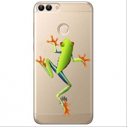 Etui na Huawei P Smart - Zielona żabka.