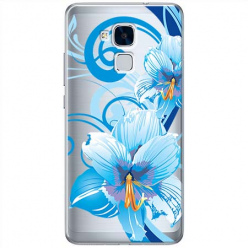 Etui na Huawei Honor 7 Lite - Niebieski kwiat północy.