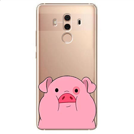 Etui na Huawei Mate 10 Pro - Słodka różowa świnka.