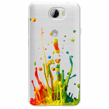 Etui na Huawei Y6 II Compact - Kolorowy splash.