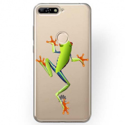 Etui na Huawei Y7 Prime 2018 - Zielona żabka.