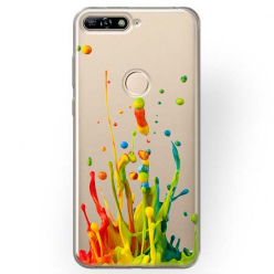 Etui na Huawei Y7 Prime 2018 - Kolorowy splash.