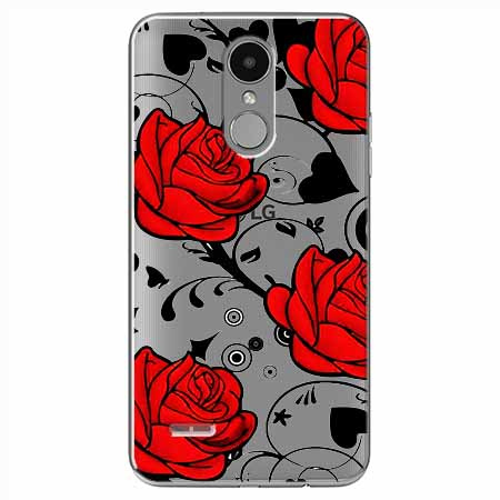 Etui na LG K4 2017 - Czerwone róże.