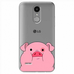 Etui na LG K4 2017 - Słodka różowa świnka.
