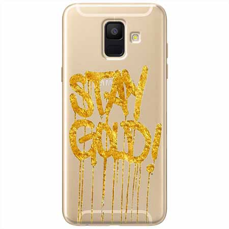 Etui na Samsung Galaxy A6 2018 - Stay Gold.