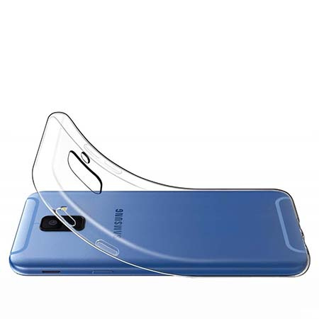 Etui na Samsung Galaxy A6 2018 - Tęczowy jednorożec na chmurce.