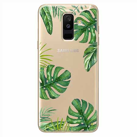 Etui na Samsung Galaxy A6 Plus 2018 - Egzotyczna roślina Monstera
