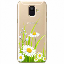 Etui na Samsung Galaxy A8 2018 - Polne stokrotki.