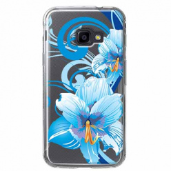 Etui na Samsung Galaxy Xcover 4 - Niebieski kwiat północy.
